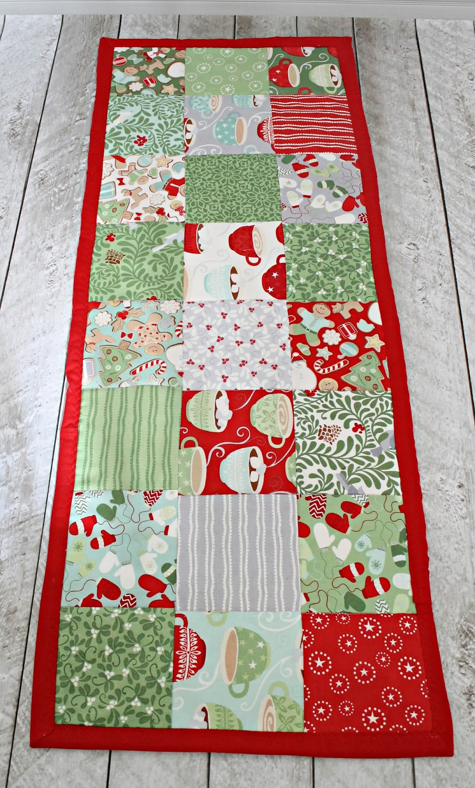 Pattern Review How To Make A Simple Table Runner The Stitching Scientist