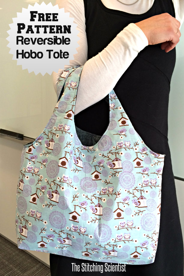 Reversible Hobo Beginner Bag Pattern | The Stitching Scientist