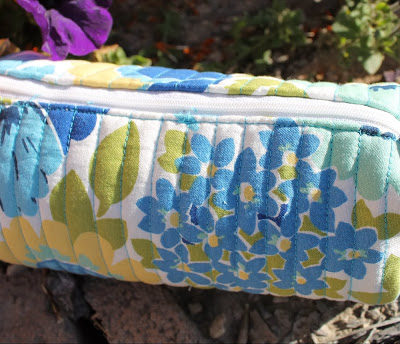 Quilted Barrel Pouch with Free Pattern