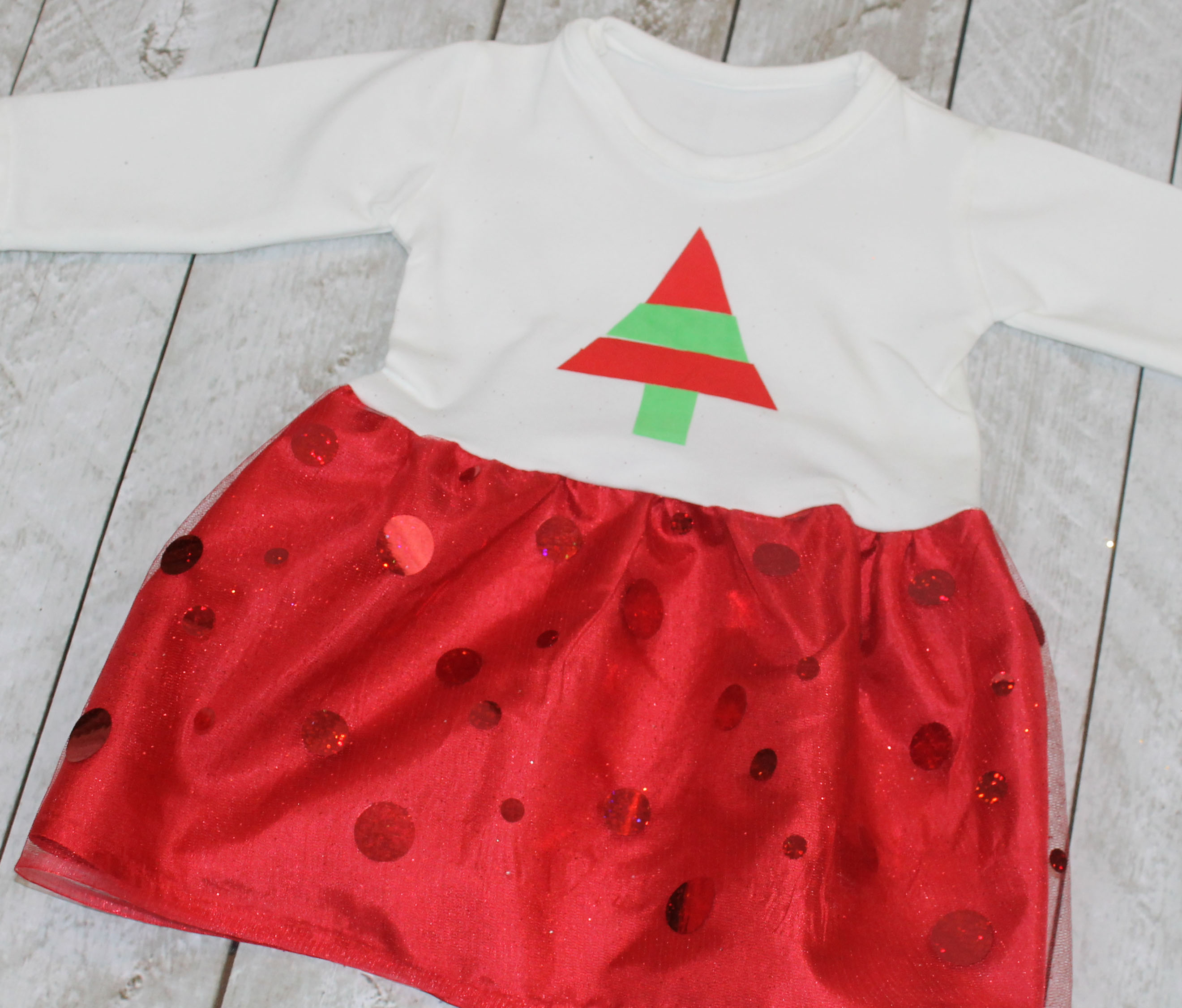 Baby Christmas Dress with Free Pattern