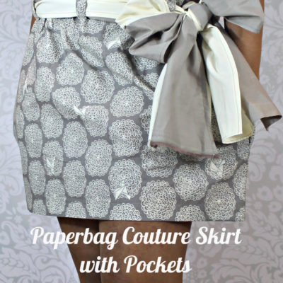 Mini Paperbag Couture Skirt with Pockets