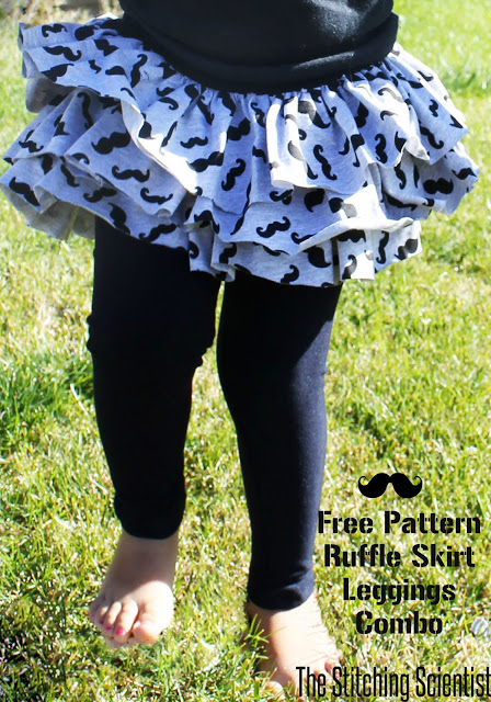 Ruffle Skirt and Leggings Combo with Free Pattern