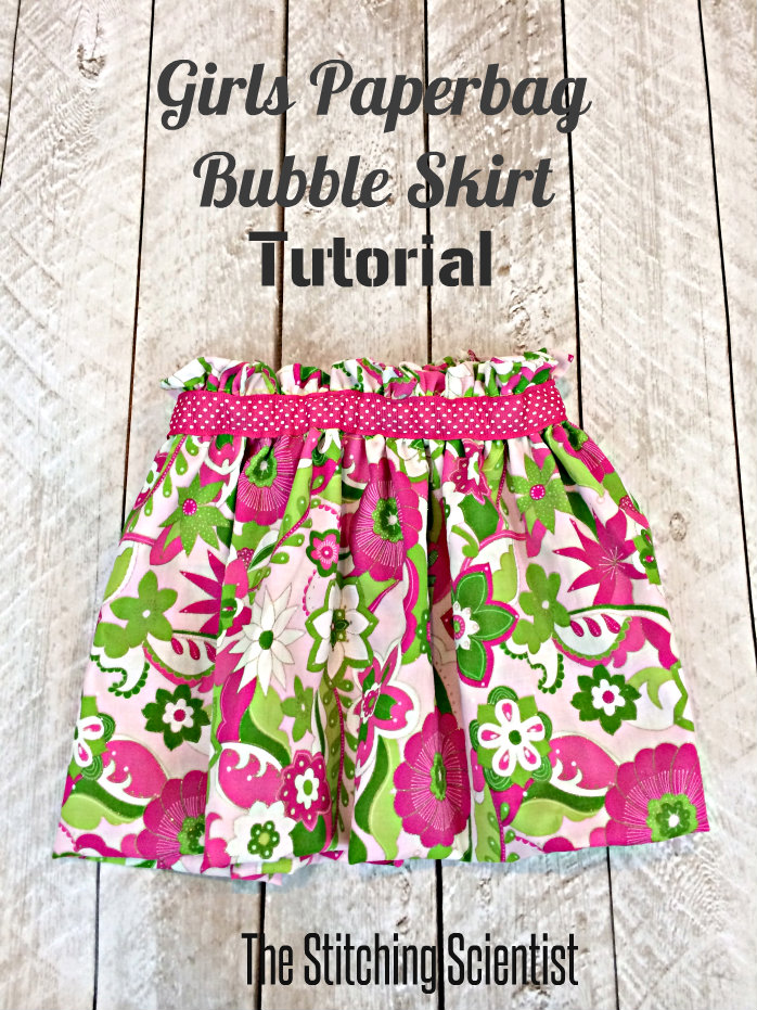 Girls Paperbag Bubble Skirt The Stitching Scientist