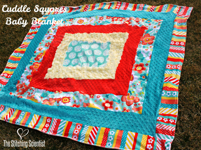 Cuddle™  Squares Baby Blanket with Free Pattern