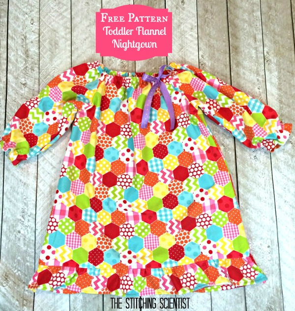 RBD Flannel Showcase Blog Tour: Toddler Girl’s Nightgown with Free Pattern