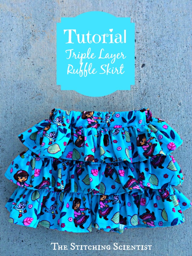 Triple Layer Ruffle Skirt