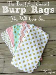 the best and easiest burp rags