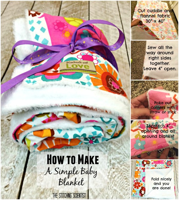 How to sew a simple baby blanket