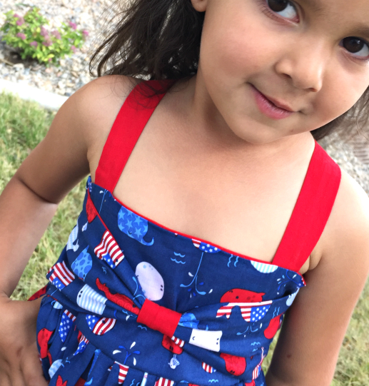 July 4th La Jolla Bow Dress