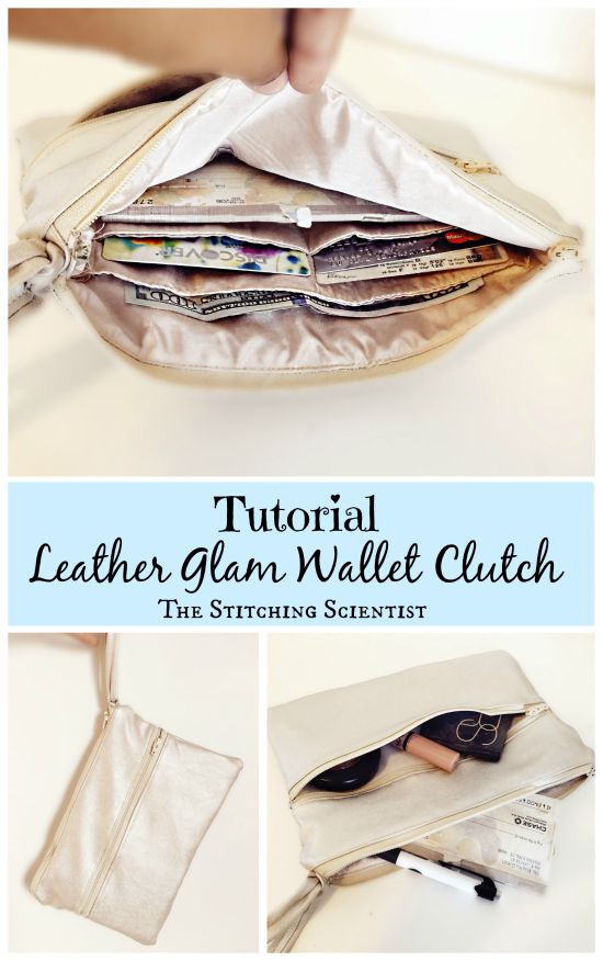 Leather Wallet Clutch