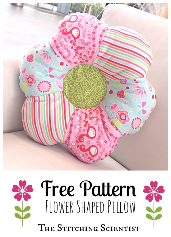 Flower Shaped Pillow | The Stitching Scientist