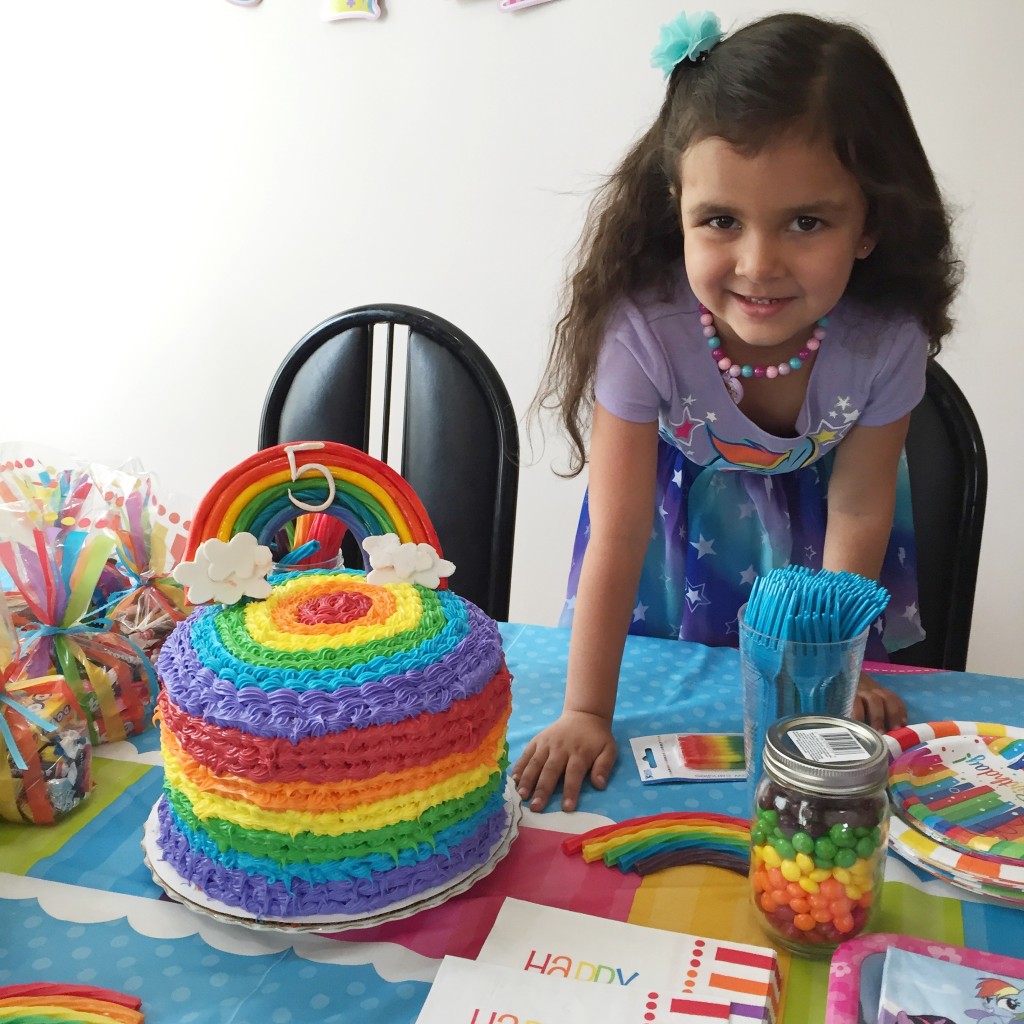 Rainbow birthday cake | The Stitching Scientist