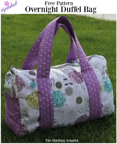 Free Overnight Duffel Bag Pattern-Updated