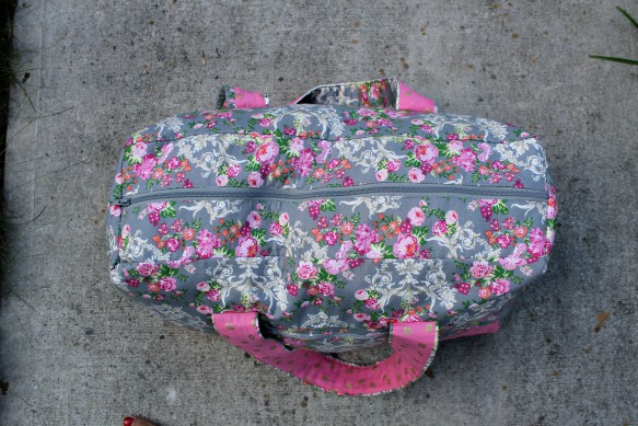 Pink vera bradley online duffel bag