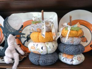 Fabric Stacked Pumpkins