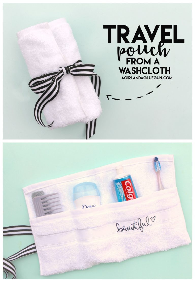 washcloth travel pouch