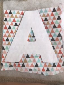 Letter fabric