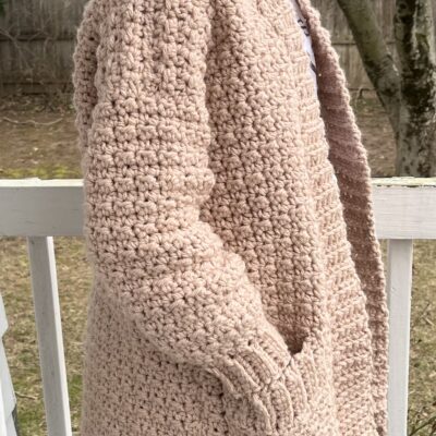 Simple Chunky Cardigan Crochet Pattern
