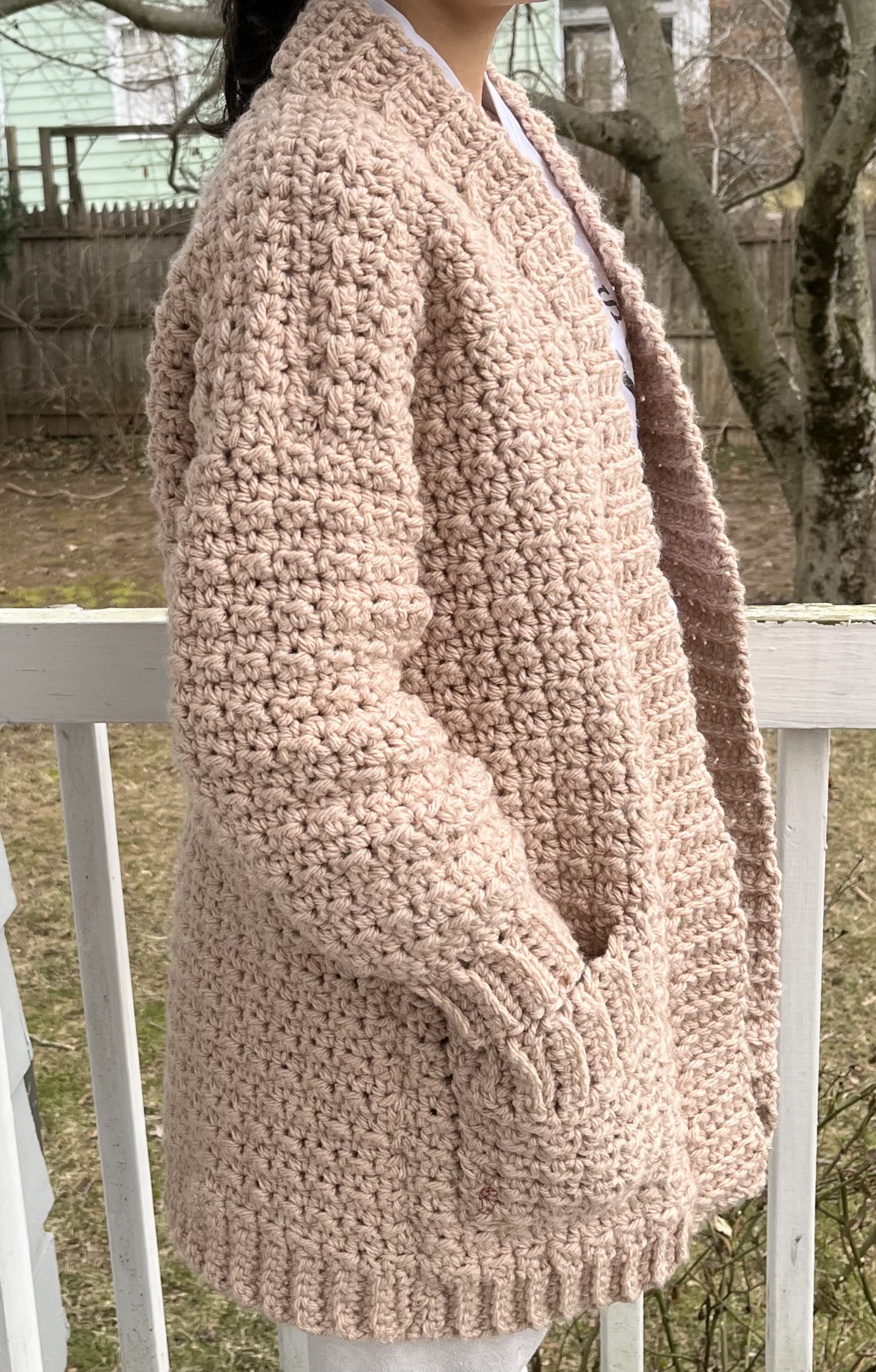 Simple Chunky Cardigan Crochet Pattern