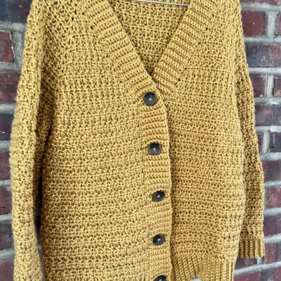 Easy Raglan Cardigan Crochet Pattern